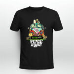 Awesome Peace And Love Hippie Style Snoopy 2 T Shirt