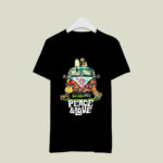 Awesome Peace And Love Hippie Style Snoopy 3 T Shirt