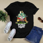 Awesome Peace And Love Hippie Style Snoopy 4 T Shirt