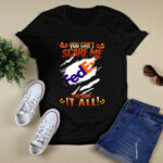 Awesome blood Inside Me You cant Scare me FedEx Ive seen It All Halloween 4 T Shirt