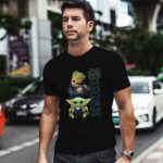 Baby Groot And Baby Yoda Hug Ball Notre Dame Fighting Irish 2 T Shirt