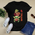 Baby Groot And Baby Yoda Love Usc Trojans Fan 4 T Shirt
