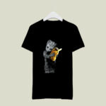 Baby Groot Hug Pikachu 3 T Shirt