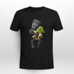 Baby Groot Hugging Yoda Star Wars 2 T Shirt