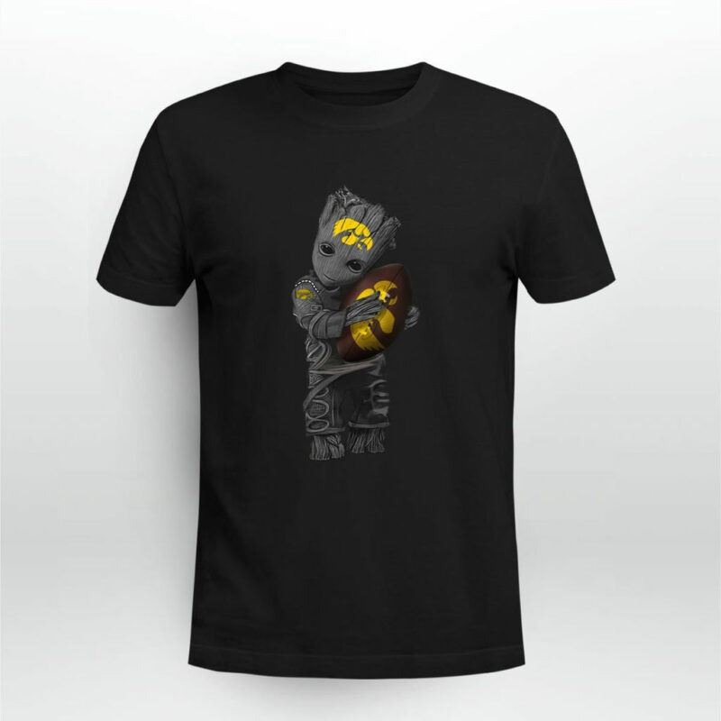 Baby Groot Hug Iowa Hawkeyes 0 T Shirt