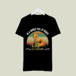 Baby Groot in a World Full of Roses Be a Sunflower Vintage 3 T Shirt