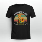 Baby Groot in a World Full of Roses Be a Sunflower Vintage 4 T Shirt