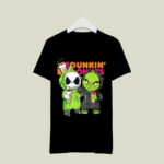 Baby Jack Skeleton and Baby Grinch Drink Dunkin Donuts 4 T Shirt