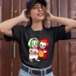 Baby Joker and Pennywise Horror Movies Characters 1 T Shirt