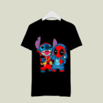 Baby Stitch And Baby Deadpool Is Friends 2 T Shirt