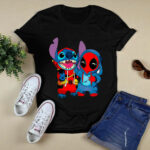Baby Stitch And Baby Deadpool Is Friends 4 T Shirt