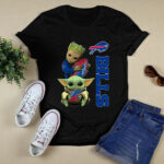 Baby Yoda And Groot Hug Buffalo Bills 2 T Shirt