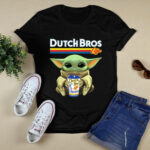 Baby Yoda Drinks Dutch Bros Coffee 4 T Shirt