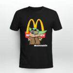 Baby Yoda Face Mask Mcdonalds Logo 3 T Shirt