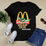 Baby Yoda Face Mask Mcdonalds Logo 4 T Shirt