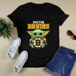 Baby Yoda Hand Boston Bruins 4 T Shirt