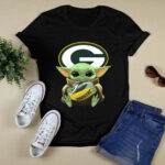 Baby Yoda Hand Green Bay Packers 2 T Shirt