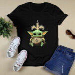 Baby Yoda Hand New Orleans Saints 3 T Shirt