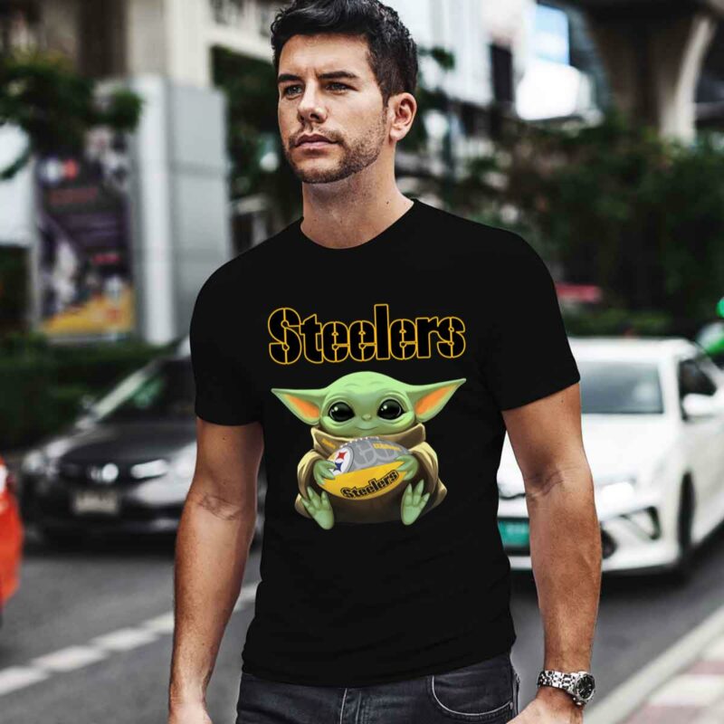 Baby Yoda Hold Ball Pittsburgh Steelers 0 T Shirt
