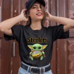 Baby Yoda Hold Ball Pittsburgh Steelers 1 T Shirt