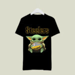 Baby Yoda Hold Ball Pittsburgh Steelers 2 T Shirt