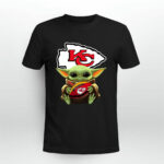 Baby Yoda Hold logo Kansas City Chiefs 4 T Shirt