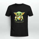 Baby Yoda Hug Autism Love Needs No Words 2 T Shirt