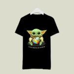 Baby Yoda Hug Autism Love Needs No Words 3 T Shirt