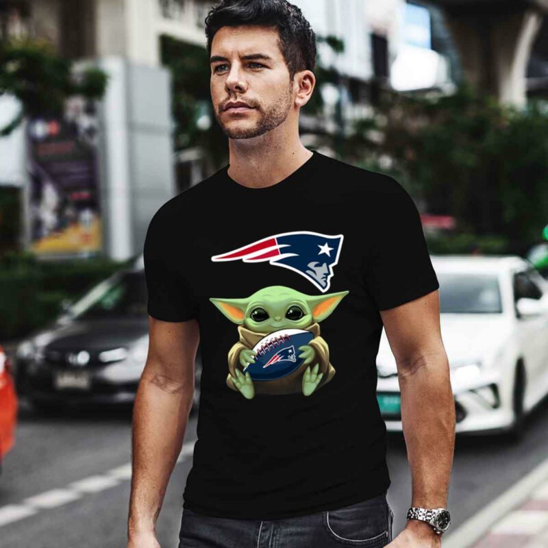 Baby Yoda Hug Ball New England Patriots 0 T Shirt