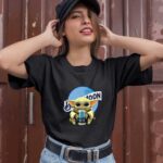 Baby Yoda Hug Blue Moon Belgian White 1 T Shirt