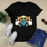 Baby Yoda Hug Bowling 4 T Shirt