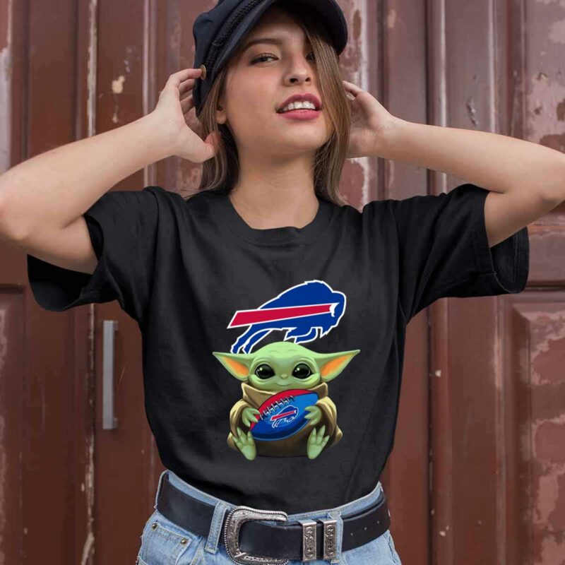 Baby Yoda Hug Buffalo Bills Ball 0 T Shirt