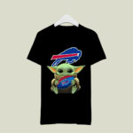 Baby Yoda Hug Buffalo Bills Ball 3 T Shirt