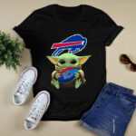 Baby Yoda Hug Buffalo Bills Ball 4 T Shirt