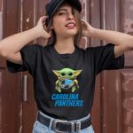 Baby Yoda Hug Carolina Panthers 0 T Shirt