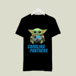 Baby Yoda Hug Carolina Panthers 3 T Shirt
