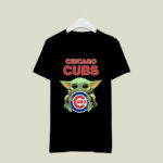 Baby Yoda Hug Chicago Cubs 4 T Shirt