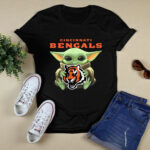 Baby Yoda Hug Cincinnati Bengals 2 T Shirt