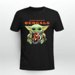 Baby Yoda Hug Cincinnati Bengals 4 T Shirt