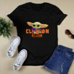 Baby Yoda Hug Clemson Tigers 4 T Shirt