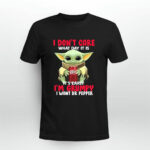 Baby Yoda Hug Dr Pepper I Dont Care What Day It Is Its Grumpy I Want Dr Pepper 2021 2 T Shirt