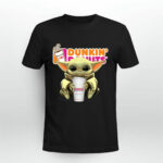 Baby Yoda Hug Dunkin Donuts Funny 2 T Shirt