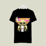 Baby Yoda Hug Dunkin Donuts Funny 3 T Shirt