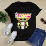 Baby Yoda Hug Dunkin Donuts Funny 4 T Shirt