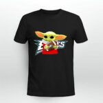 Baby Yoda Hug Eagles 4 T Shirt