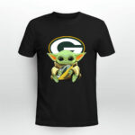 Baby Yoda Hug Green Bay Packers 2 T Shirt