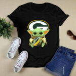 Baby Yoda Hug Green Bay Packers 3 T Shirt