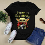 Baby Yoda Hug Guitar Avenged Sevenfold 3 T Shirt