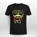Baby Yoda Hug Guitar Avenged Sevenfold 4 T Shirt