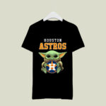 Baby Yoda Hug Houston Astros 2 T Shirt